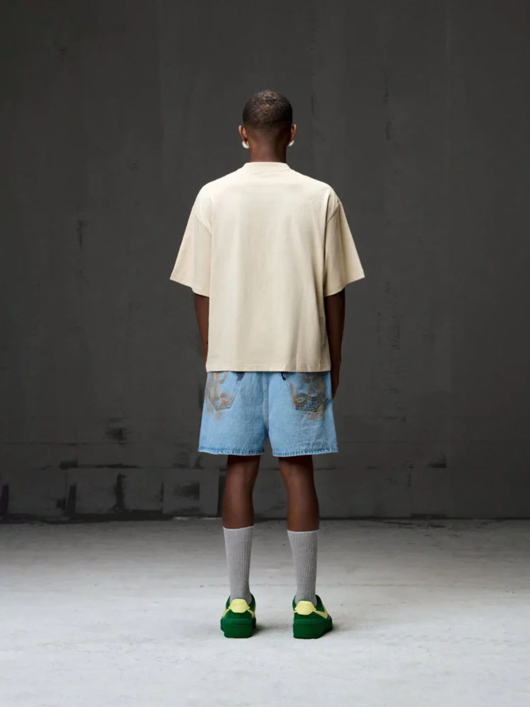 Beige Boxy Fit tee - Image 4