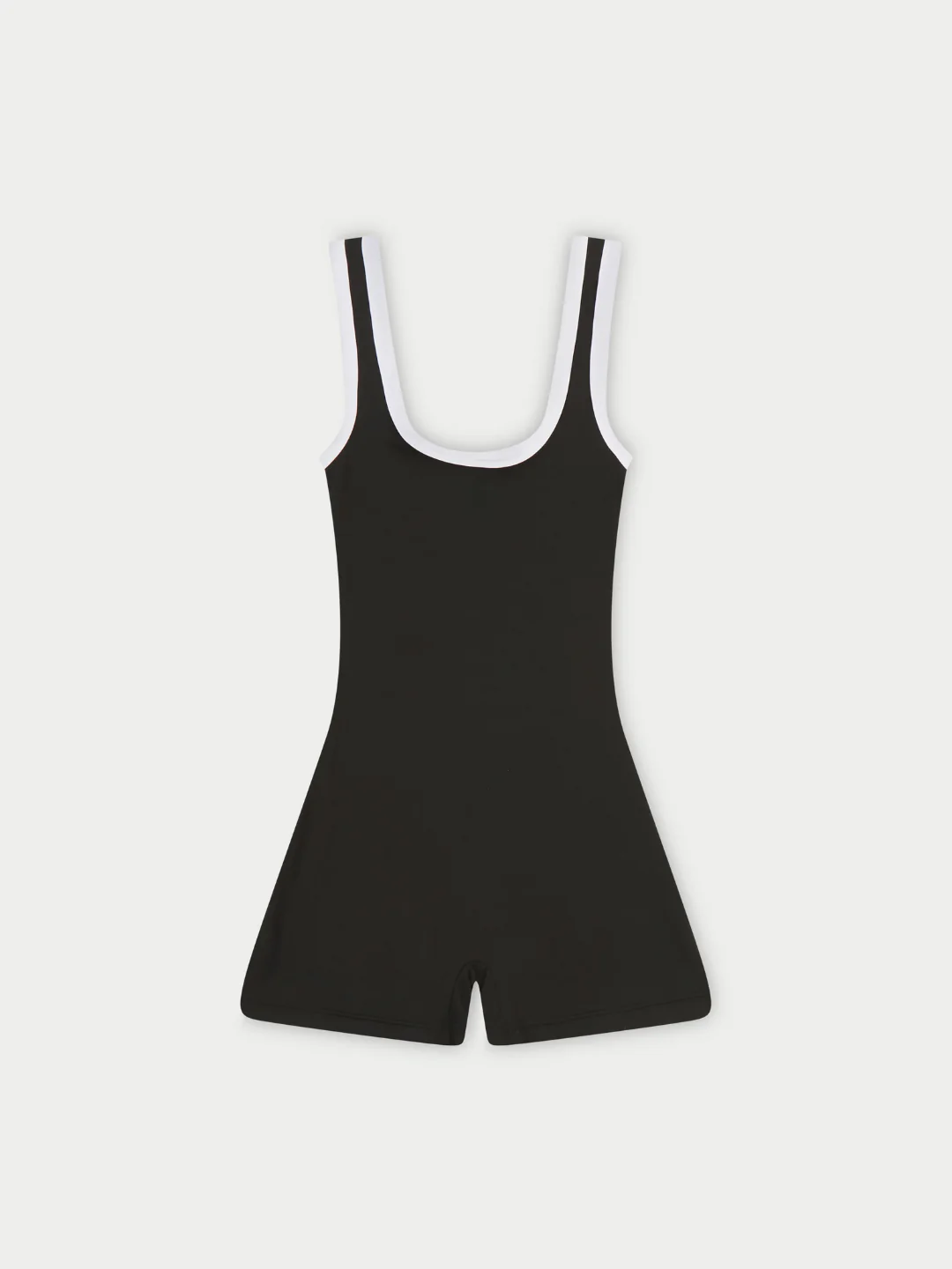 Black Contrast Piping Playsuit - Image 5