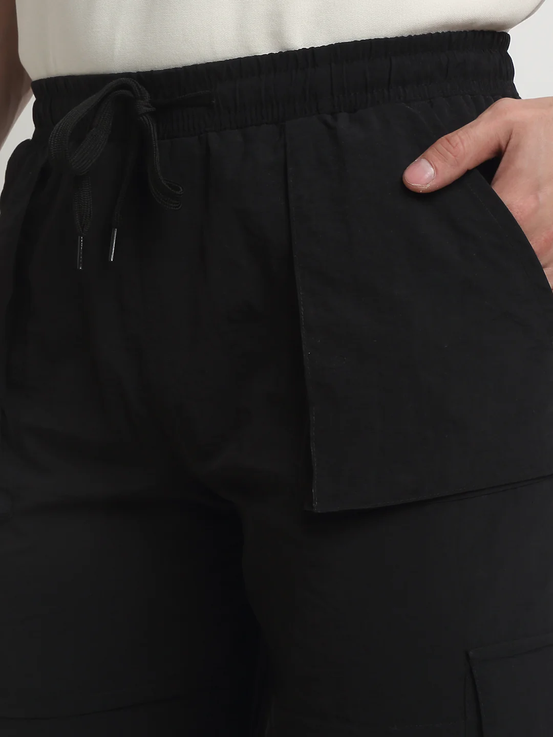 BLACK TECHNICAL CARPENTER CARGO PANTS - Image 4