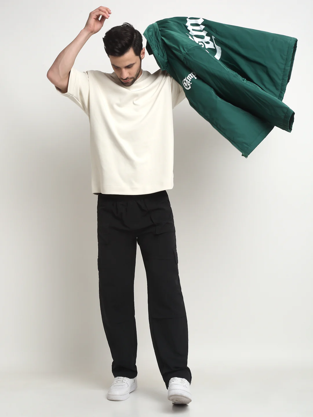 BLACK TECHNICAL CARPENTER CARGO PANTS - Image 5