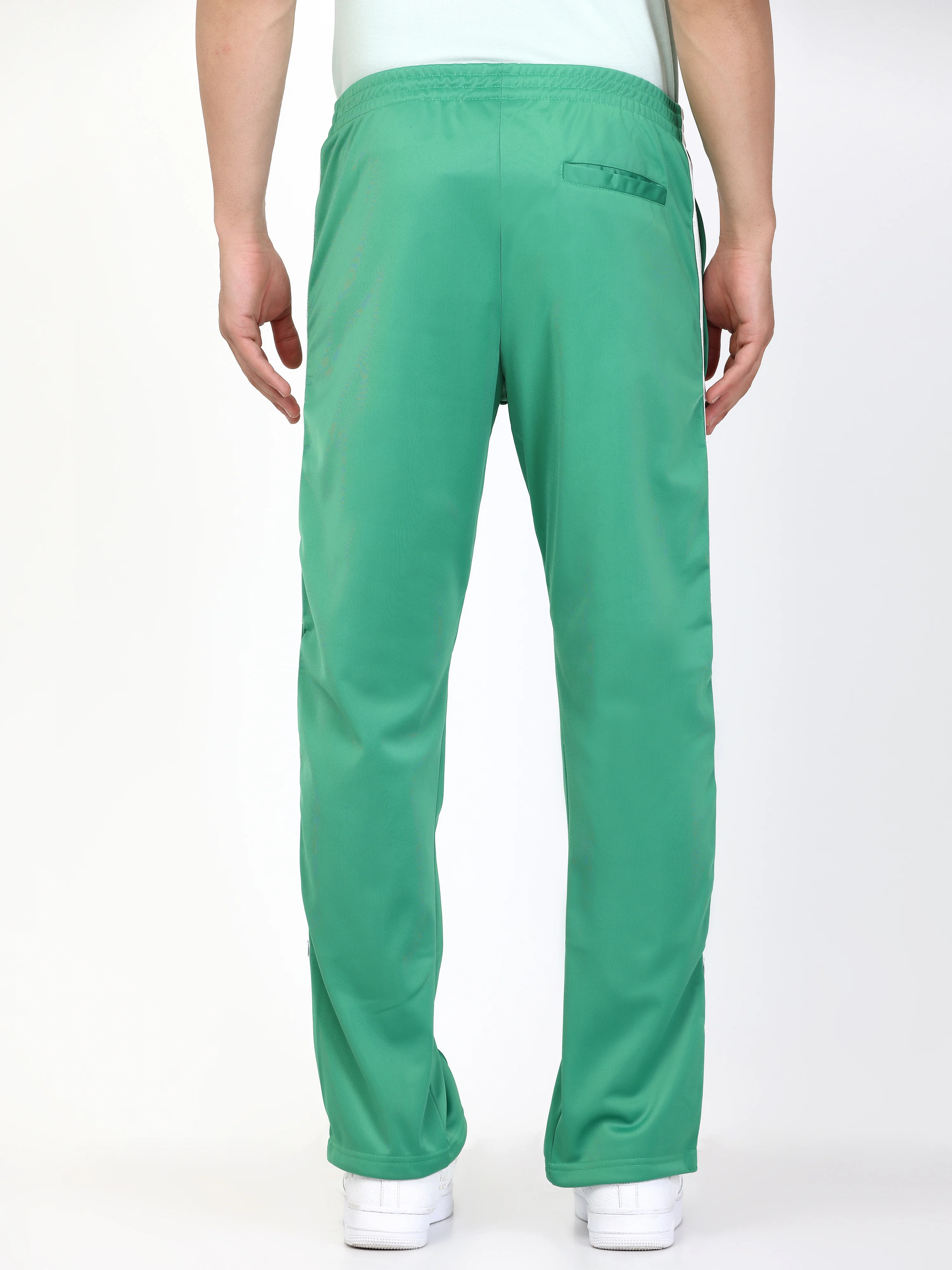 Green Side tape straight fit track pants - Image 6