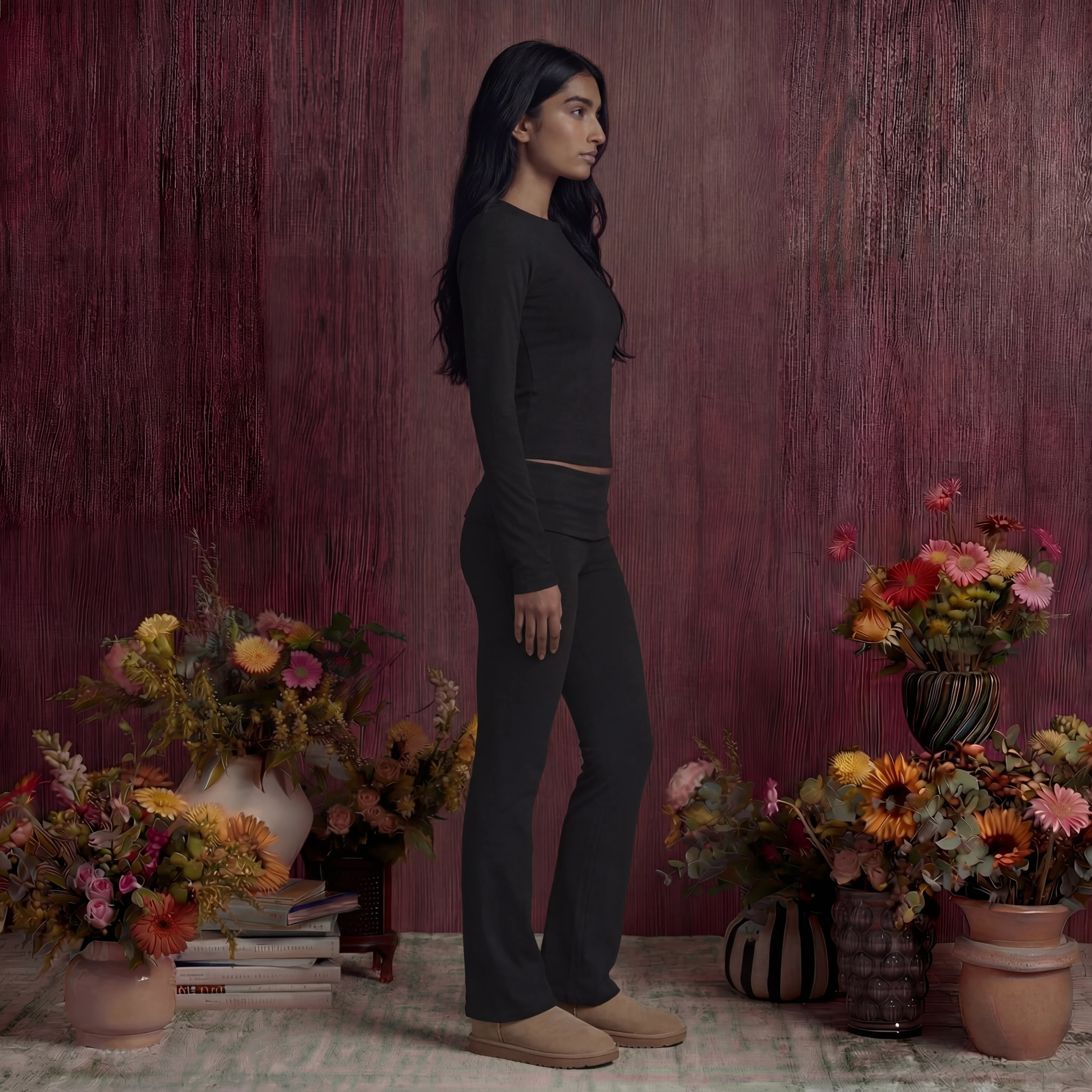 Cotton Jersey Fold Over Pant & Top - Image 9