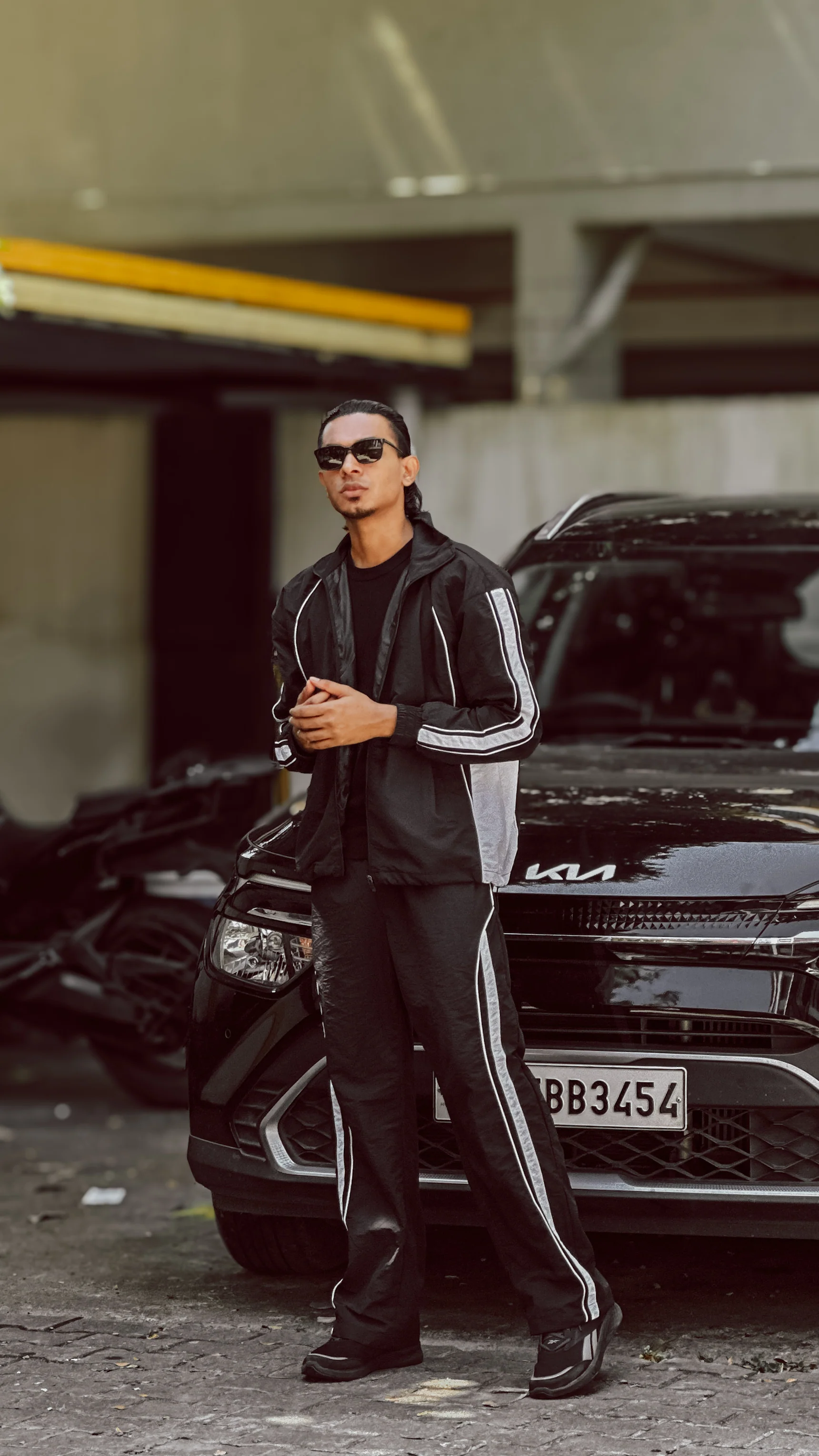 Black Courtside Tracksuit - Image 4