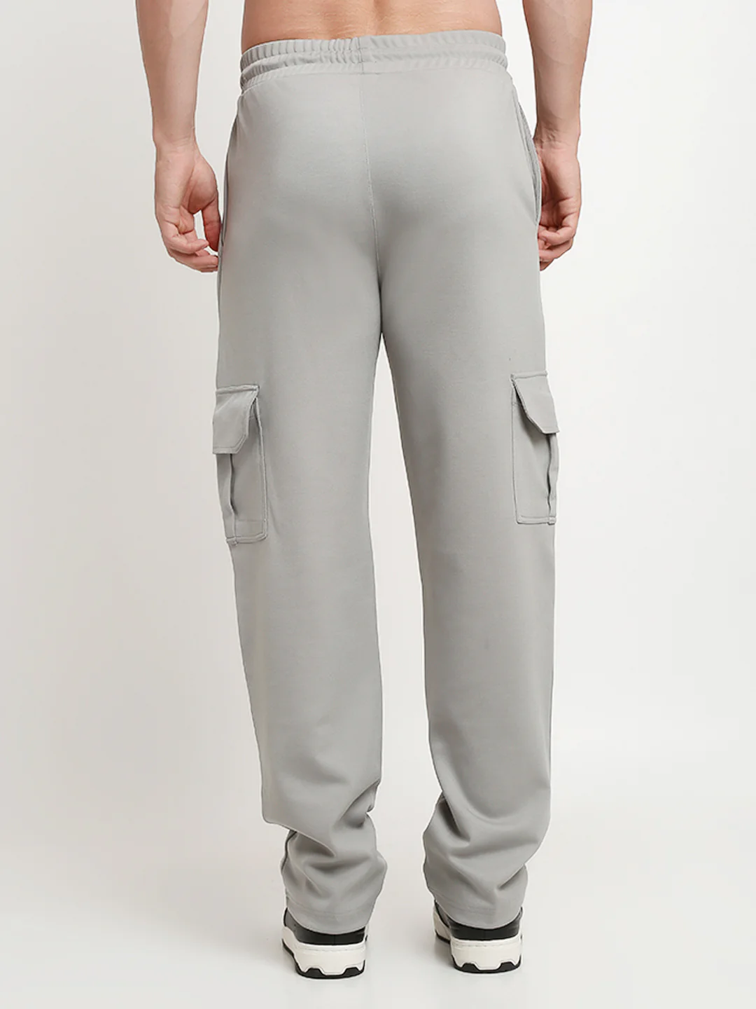 Grey Slim Fit Cargo Pants - Image 4