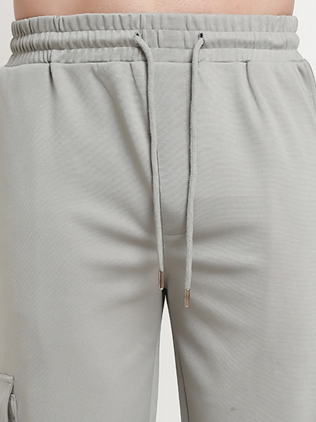Grey Slim Fit Cargo Pants - Image 5