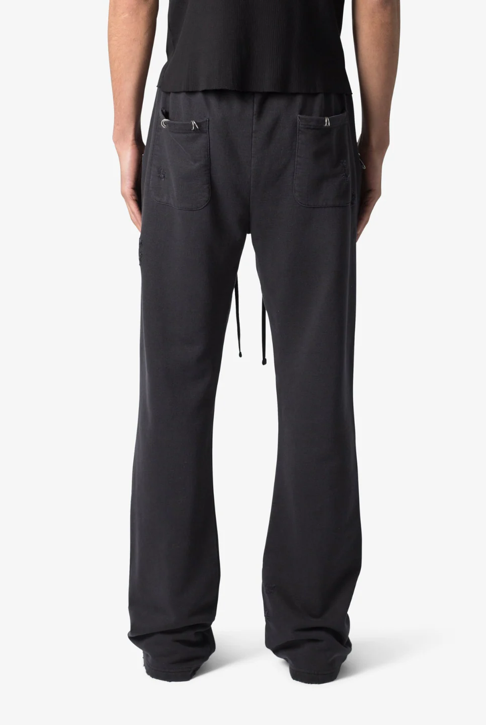 Metal Ring Flared Sweatpants - Image 5