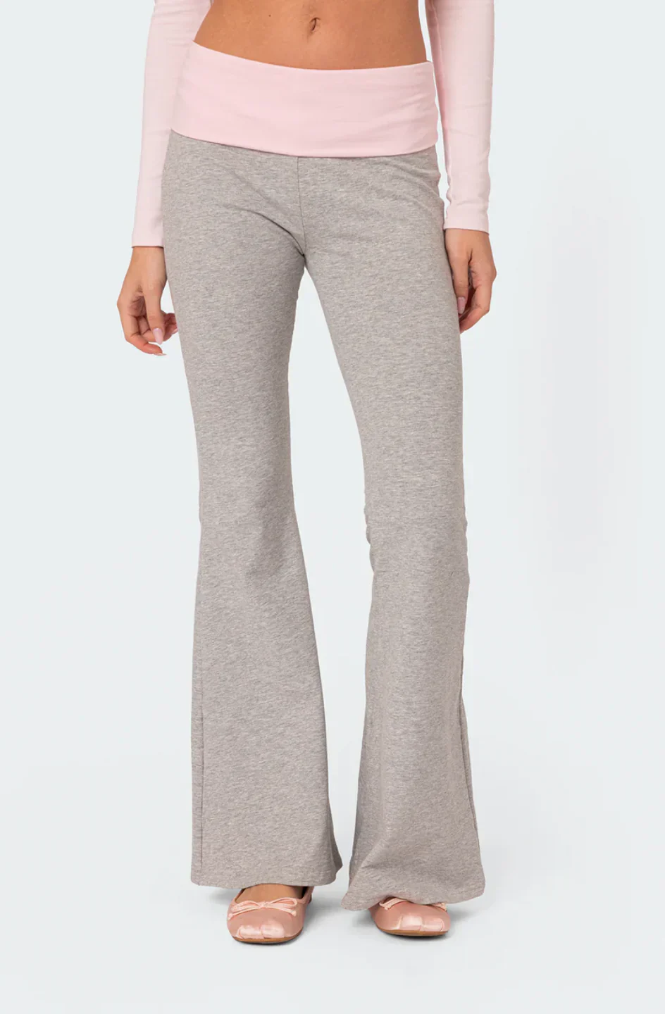 Molly Contrast Flared Leggings - Image 4