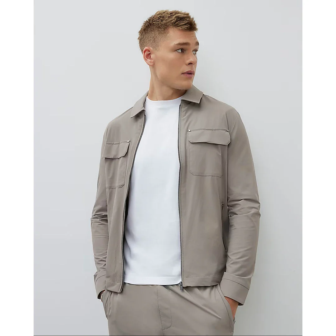 Muscle fit shacket and cargo - Image 3