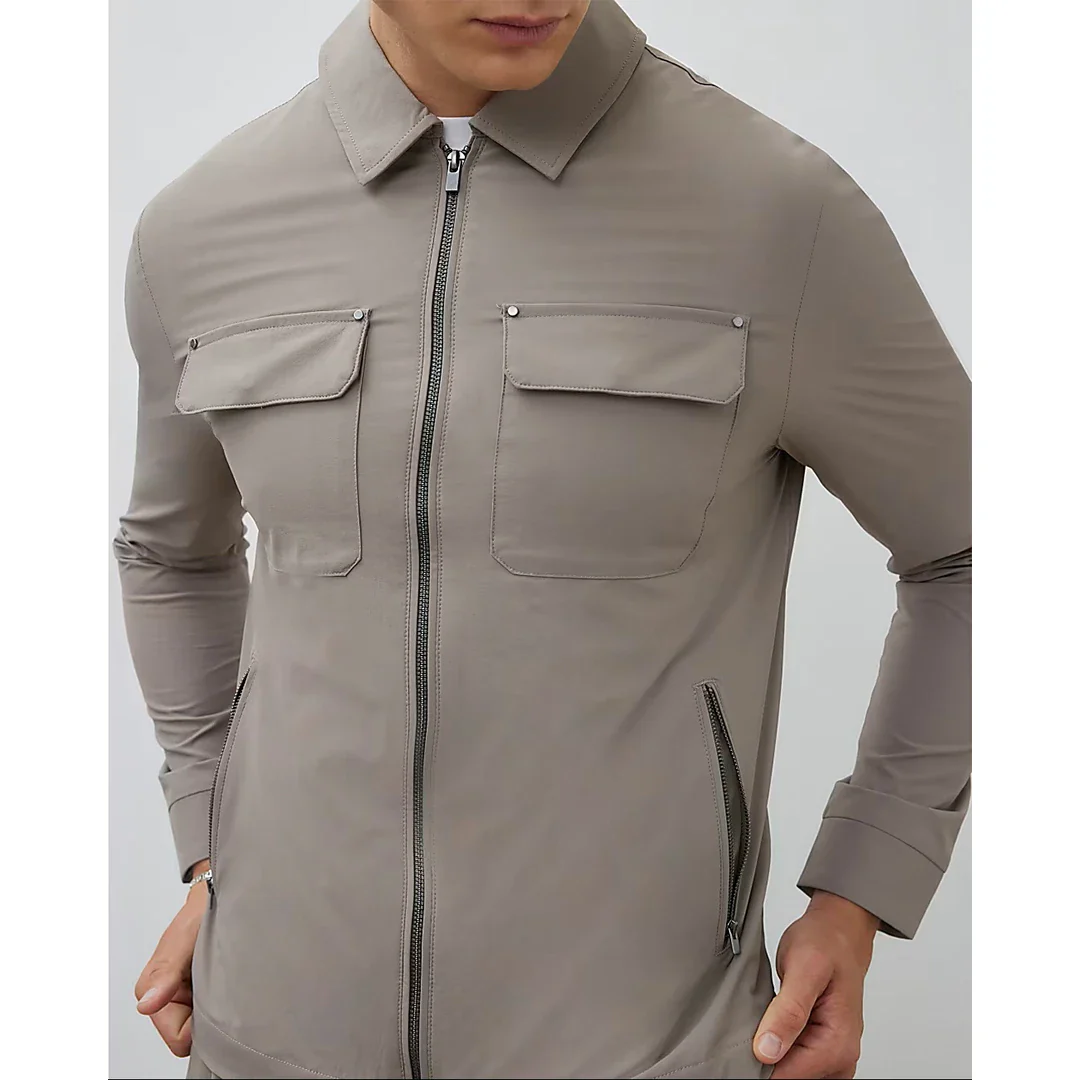Muscle fit shacket and cargo - Image 5