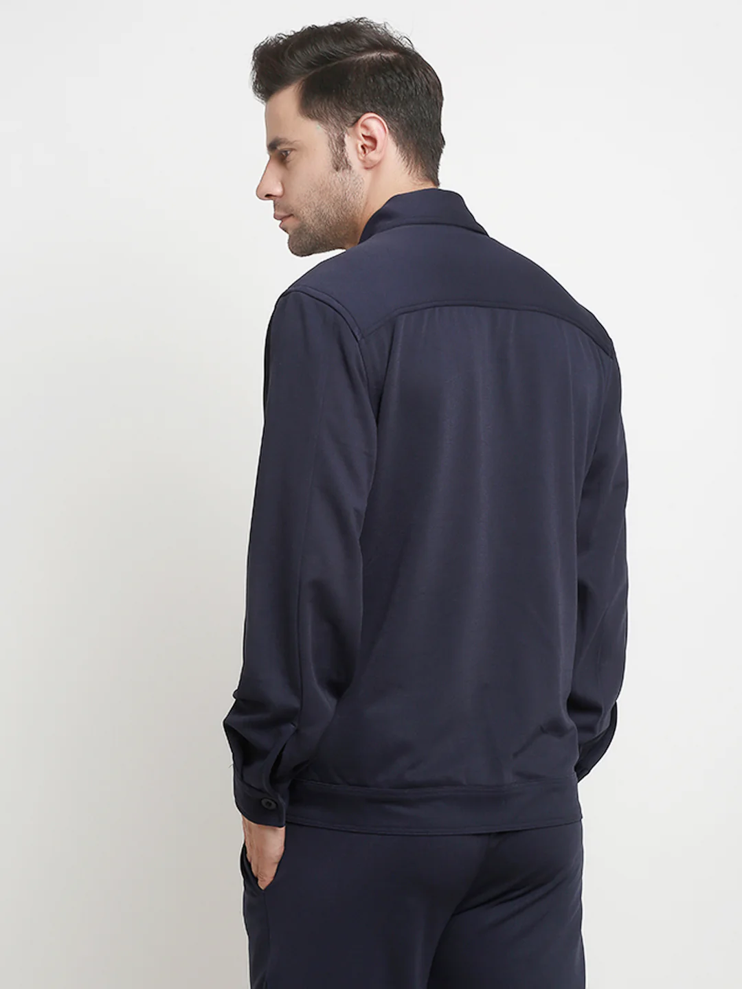 Navy Blue Cargo Utility Shacket - Image 3