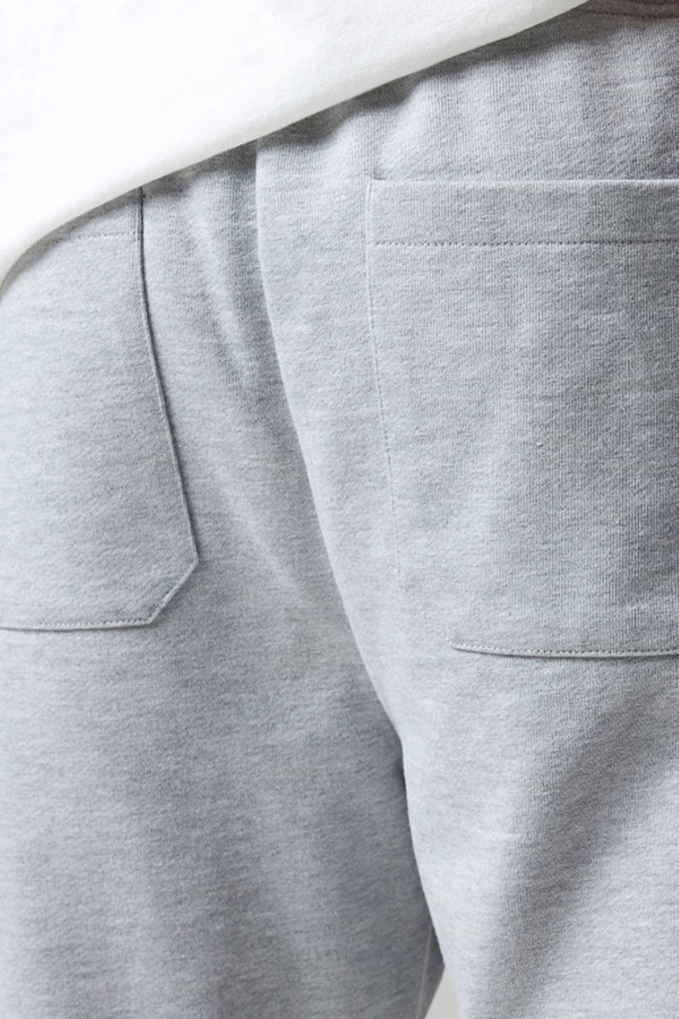 Grey Melange Open Hem Jogger - Image 4