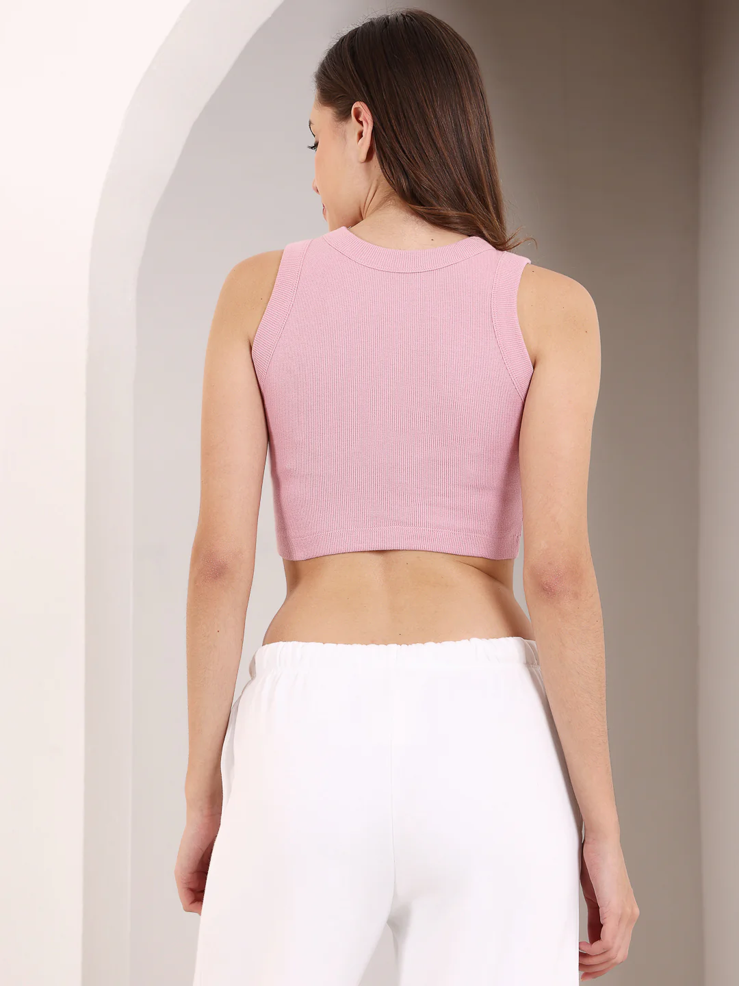 Pink Rib Tank Top - Image 3