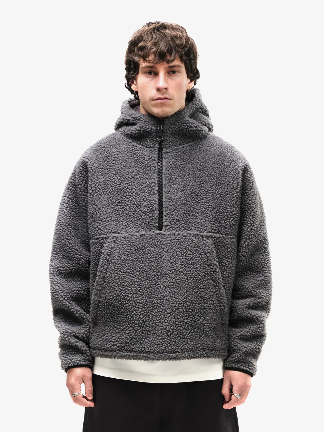 Polar Fleece Half-Zip Hoodie - Image 6