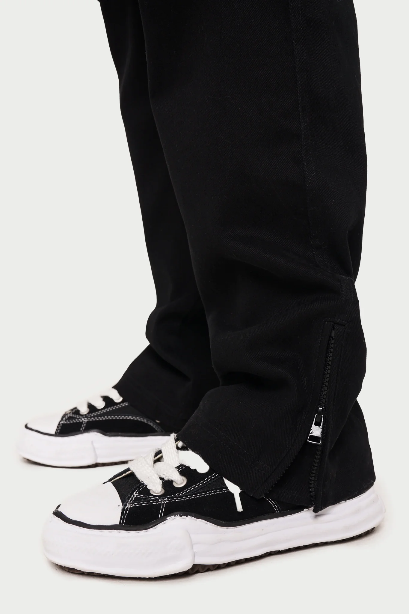 Black Ripstop Twill Straight Cargos - Image 5