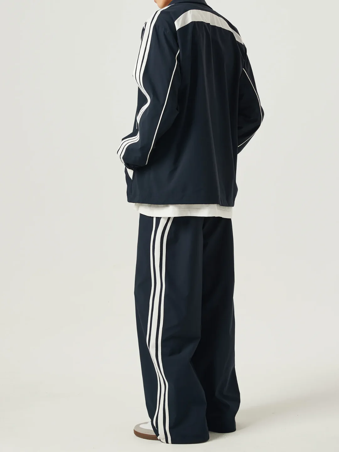 Navy Blue Race Track Pants - Image 4