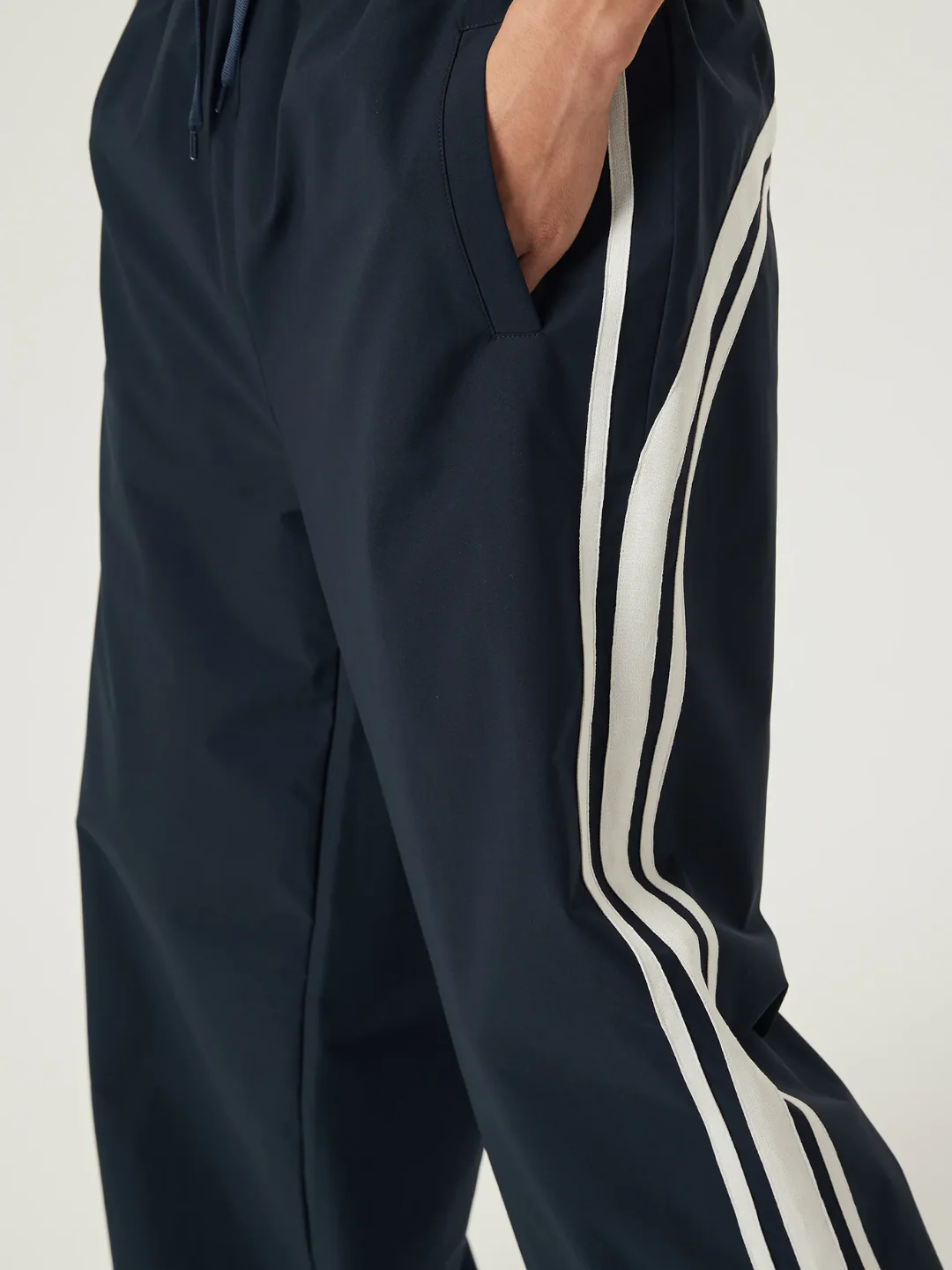 Navy Blue Race Track Pants - Image 5
