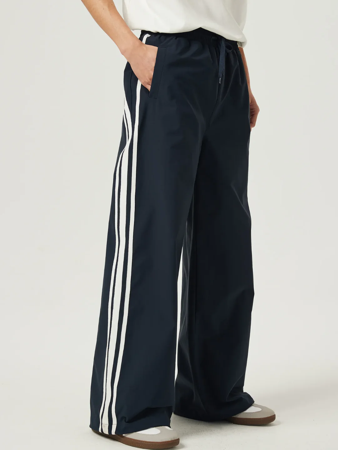 Navy Blue Race Track Pants - Image 6