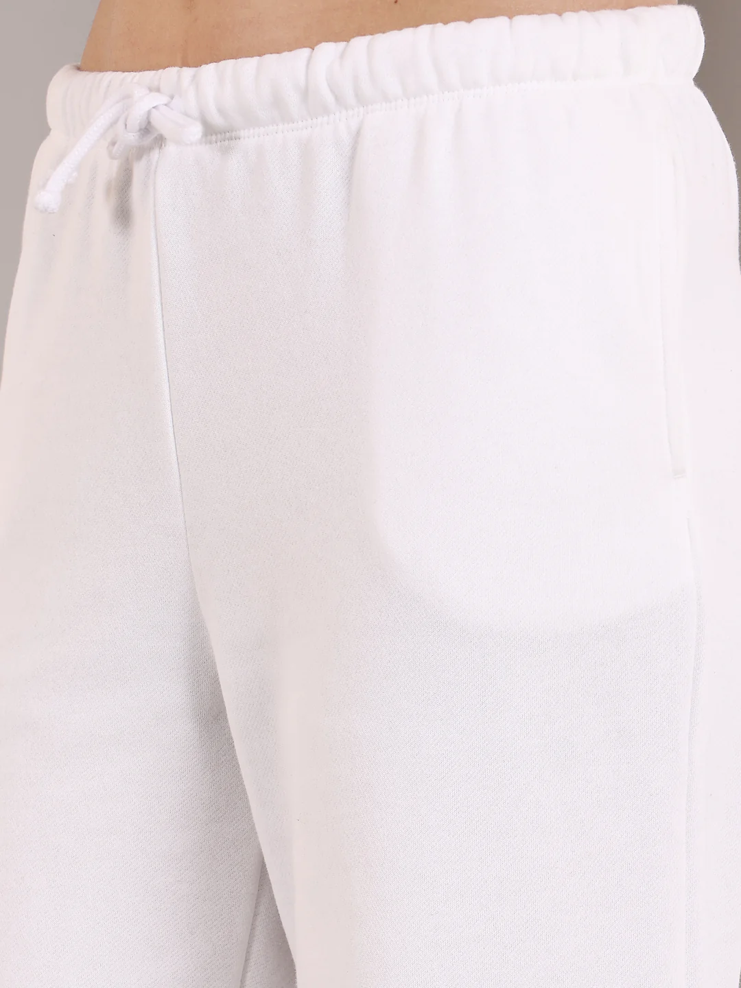 White straight fit track pants - Image 5